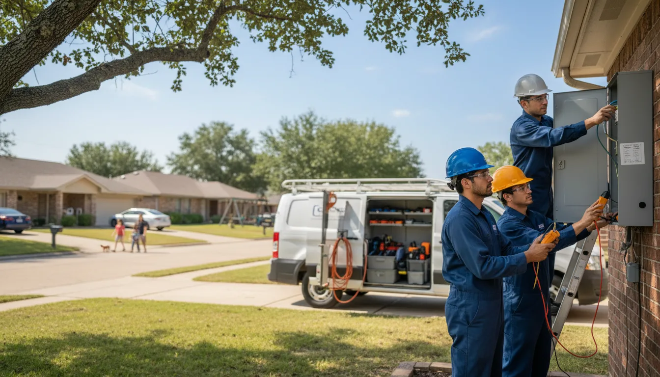 Certified electrician providing emergency electrical services in Maywood, NE